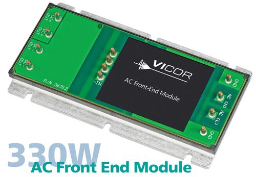Vicor’s new AC/DC front-end module is its first in the VI Brick format Vicor’s new AC/DC front-end module